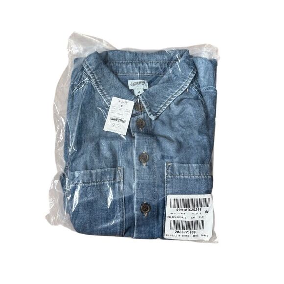 NWT J CREW Factory Denim utility dress - Picture 5 of 6